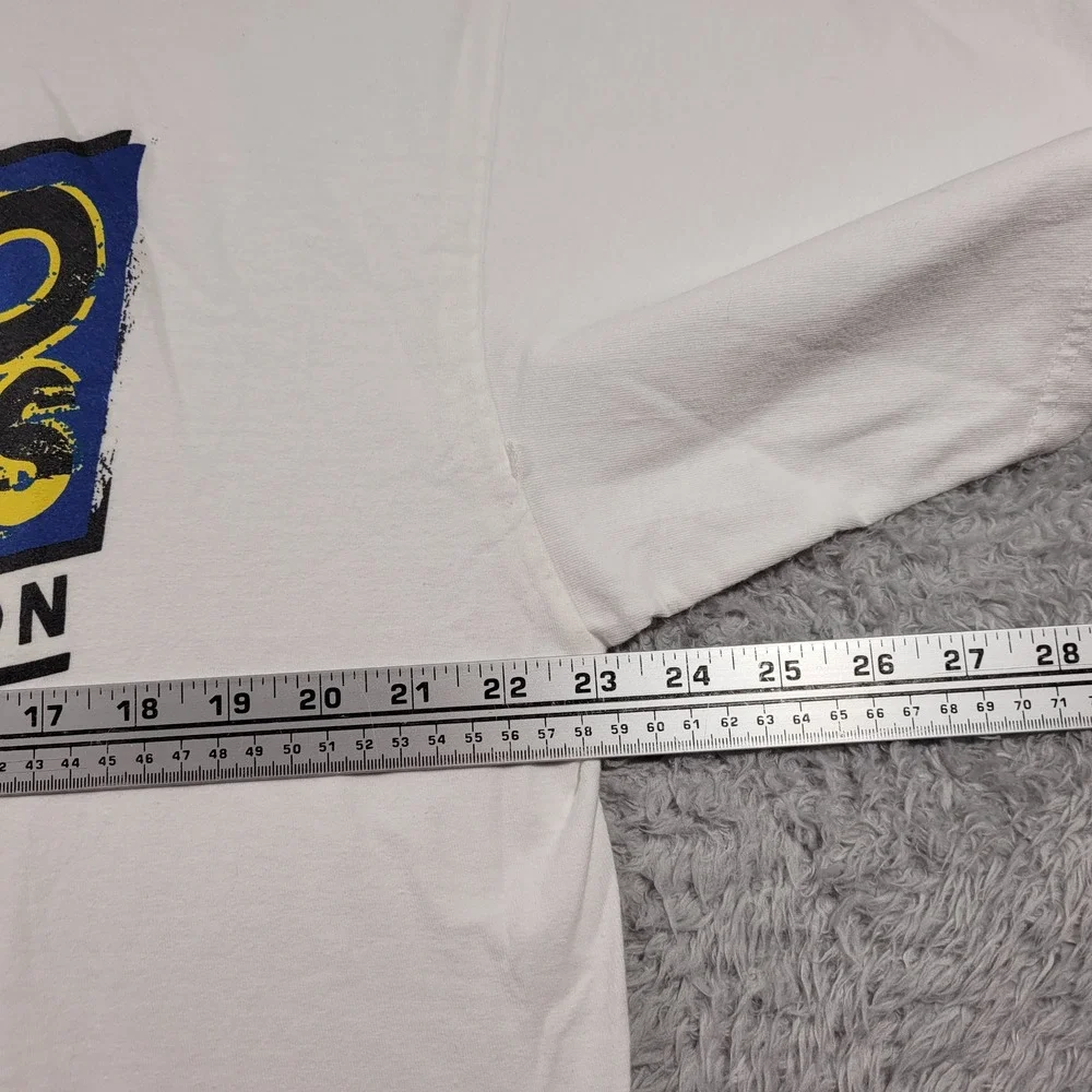 Buffalo David Bitton Mens White Graphic T Shirt XL Ring Spun Cotton